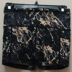 Constantly Varied Gear Gold Marble Shorts NWOT XS 2.5 inch seam